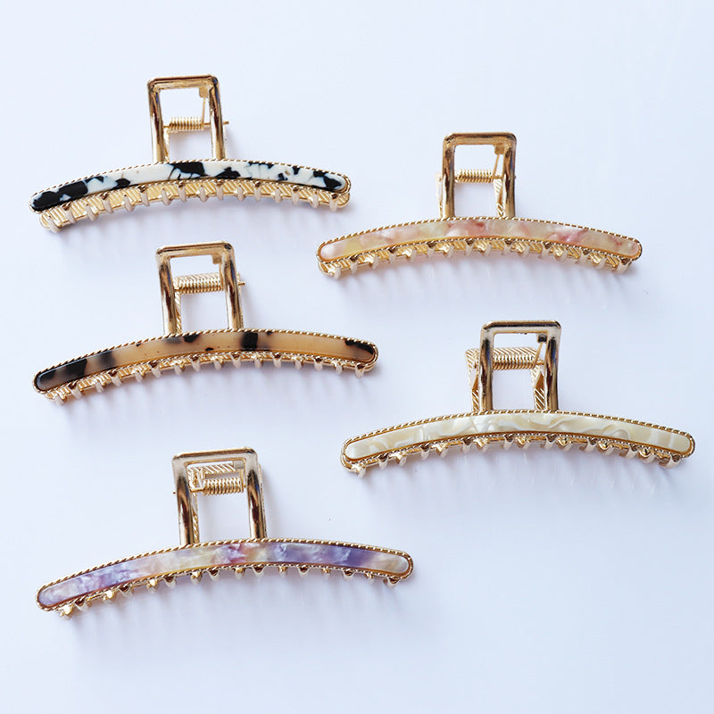 Women's Chic Acetate & Metal Hair Clip