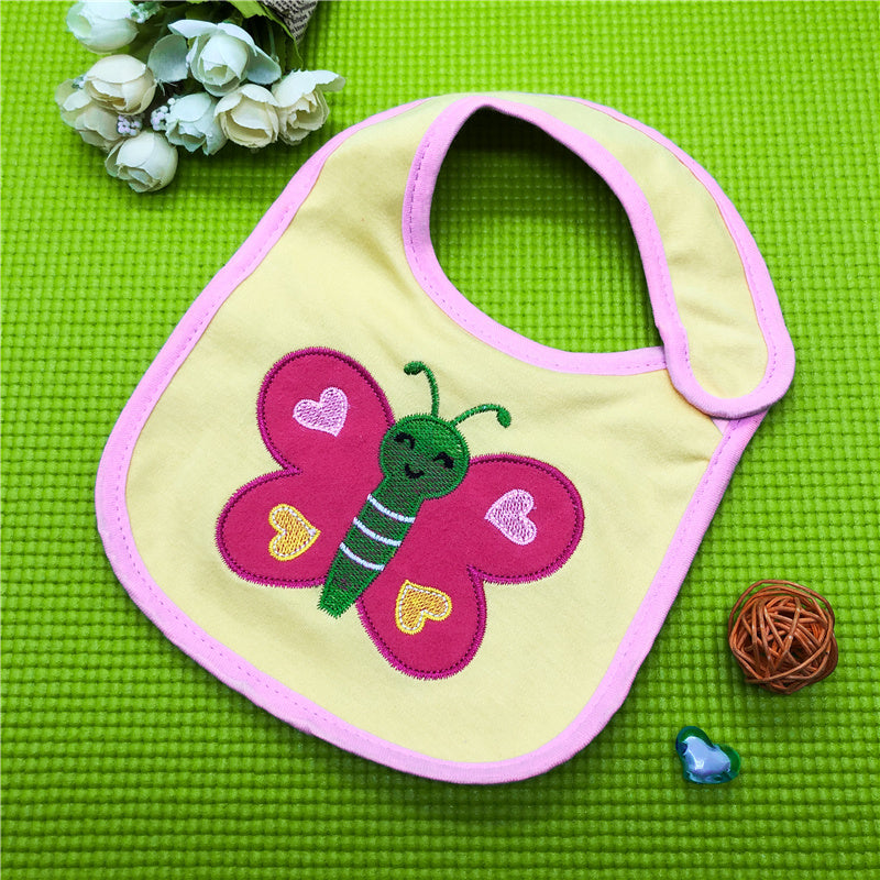 3D Pattern Embroidered Baby Saliva Towel