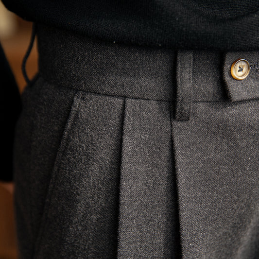 Men's High Elastic Ice Silk Draping Suit Pants