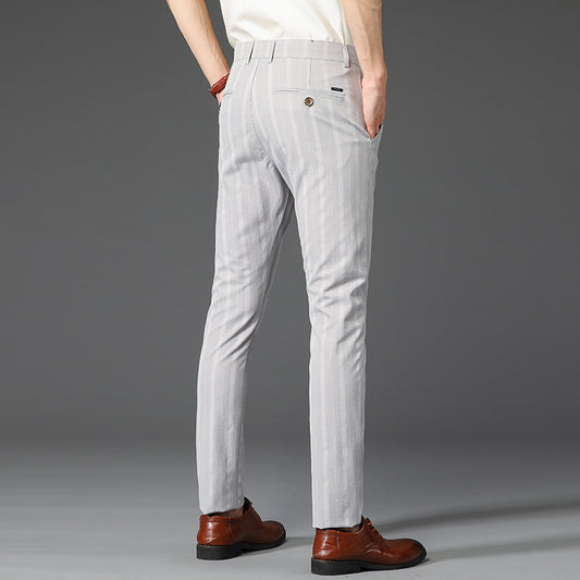 Men's Vertical Striped Formal Pants