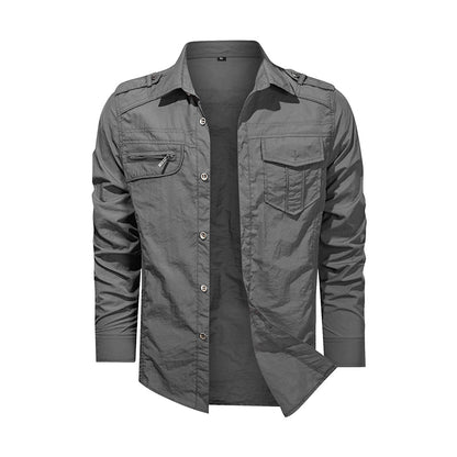 Outwear Military Thin Long Sleeve Shirts