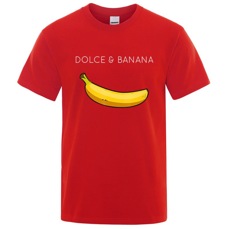 Herren-T-Shirts mit Bananen-Modedruck