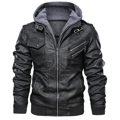 Men's Autumn PU Leather Biker Jacket