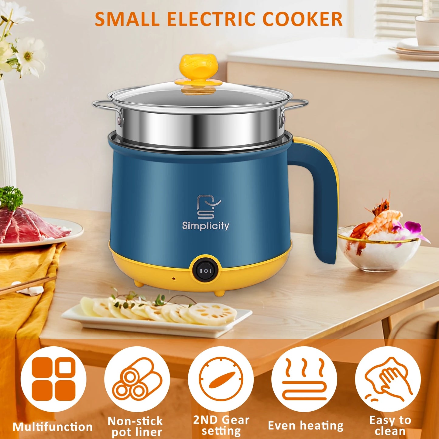 1.8L Non-Stick Electric Rice Cooker