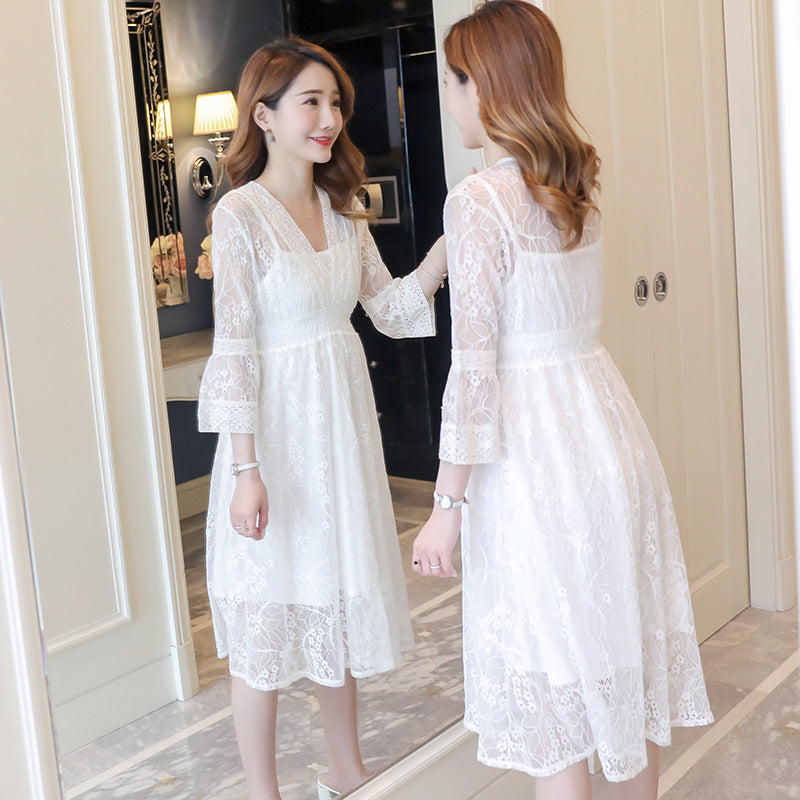 lace dress with sleeves