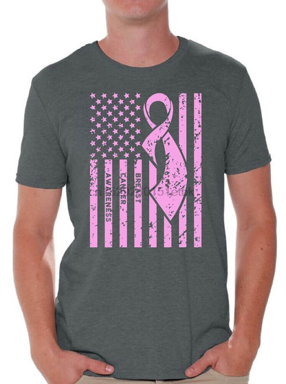 Pink Ribbon Support Herren T-Shirts