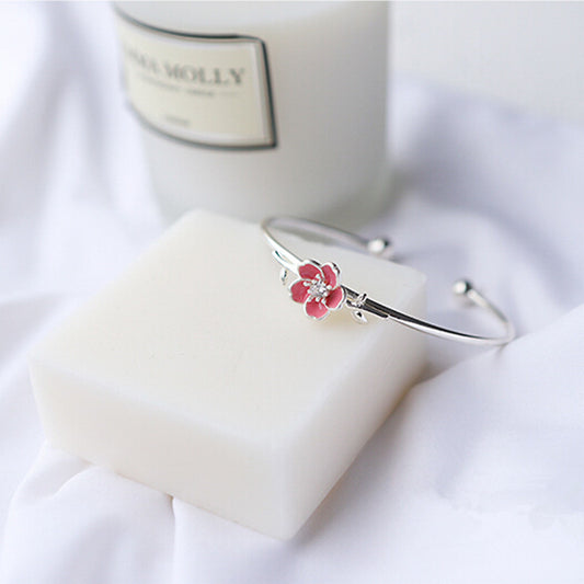 Bracelet Argent Branche De Cerisier