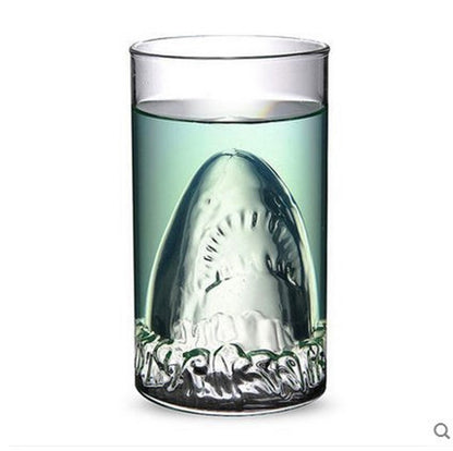 Verre design requin double couche