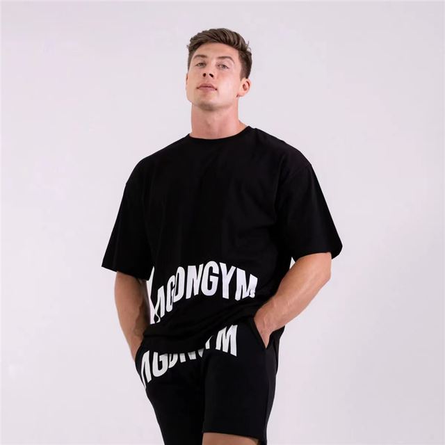 Cotton Long Sleeve Loose Men T-Shirt