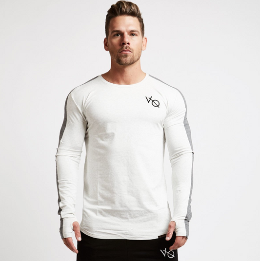 Long Sleeve Bodybuilding Men's Slim T Shirt