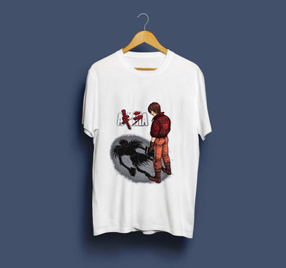 Rundhals-Cartoon-Print-Kurzarm-T-Shirts für Herren