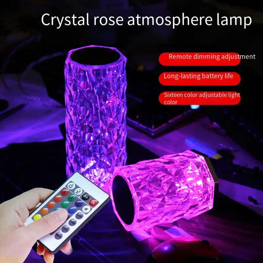 16-Color LED Crystal Desk Lamp