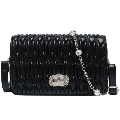 black shoulder bag