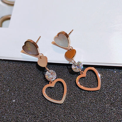 heart earrings, jewelry earrings