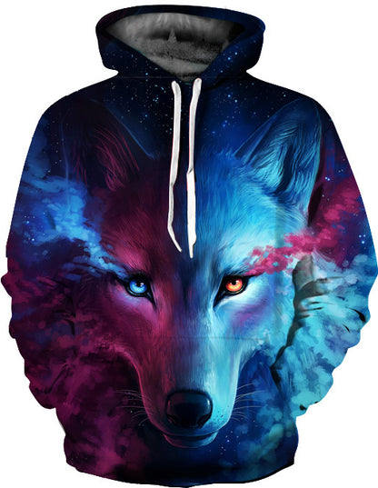 Men's 3D Digital Print Hoodie Sweater