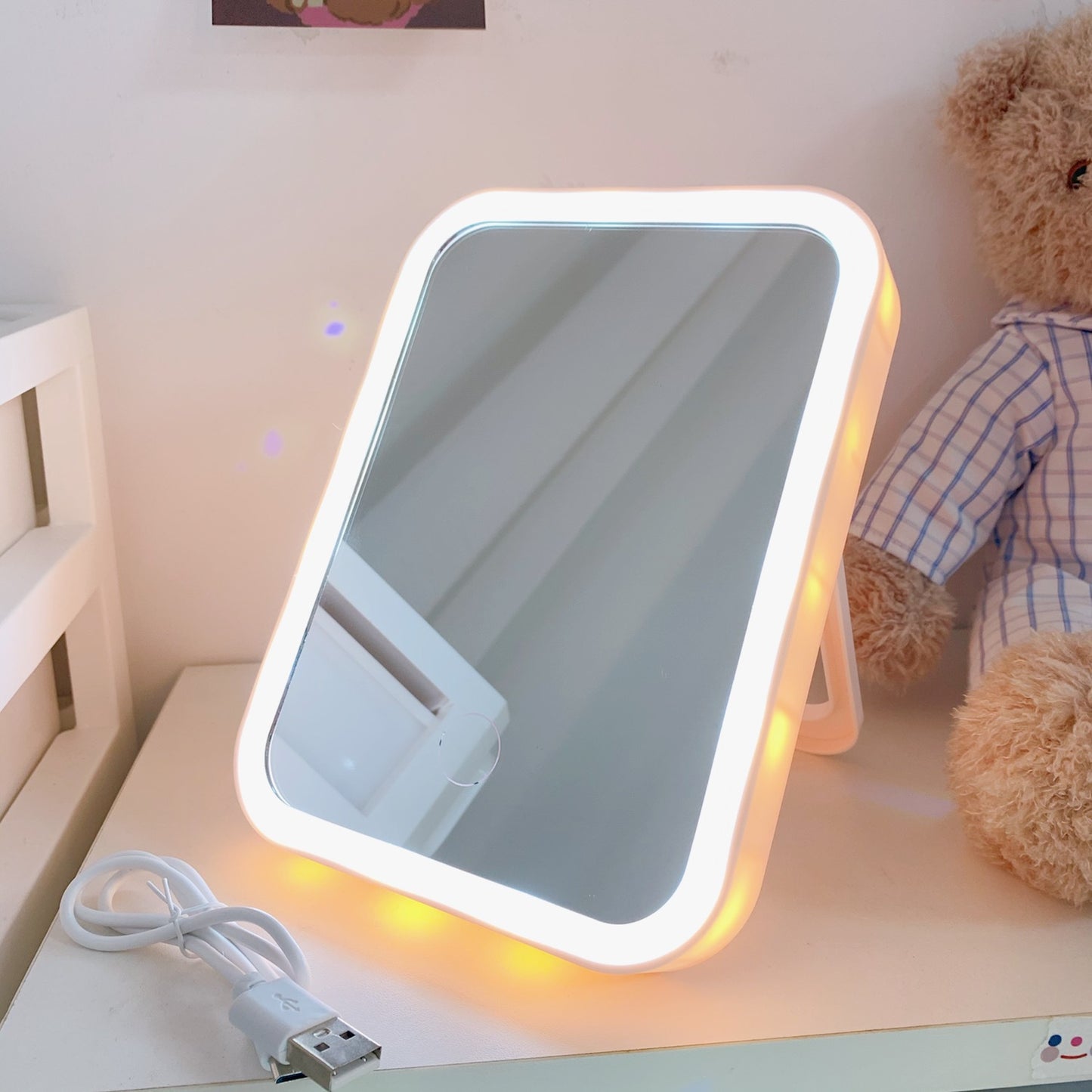 Desktop LED Portable Vanity Mirror