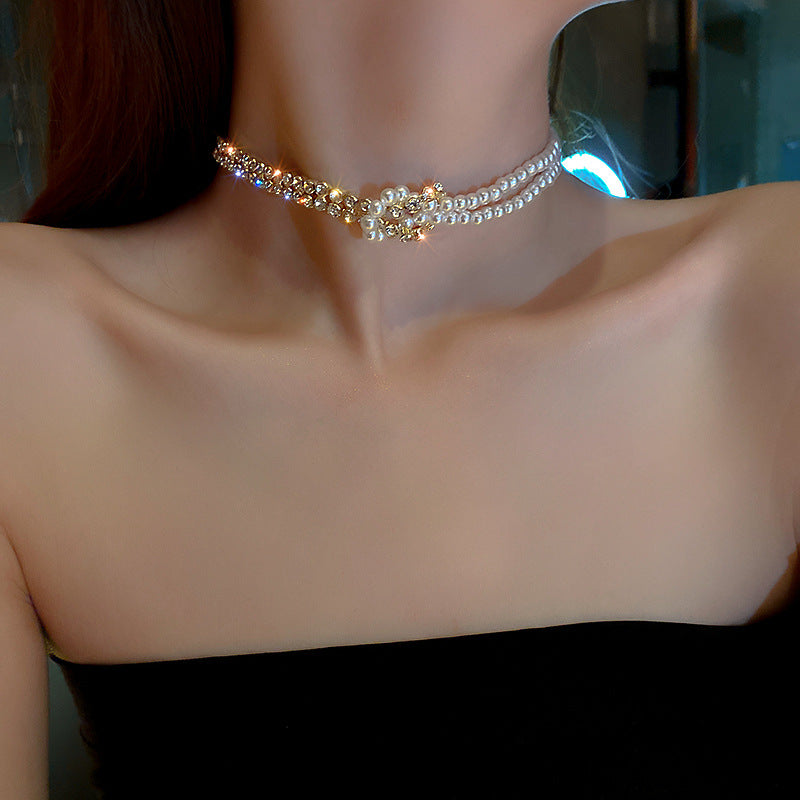 crystal chain necklace