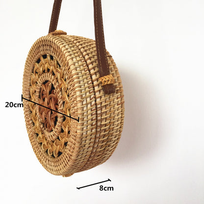 rattan beach bag