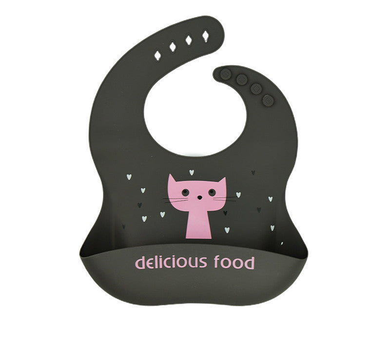 Baby Silicone Waterproof Soft Saliva & Food Bib