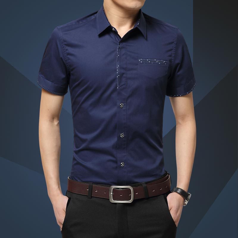 Men Half-sleeve Business Shirts