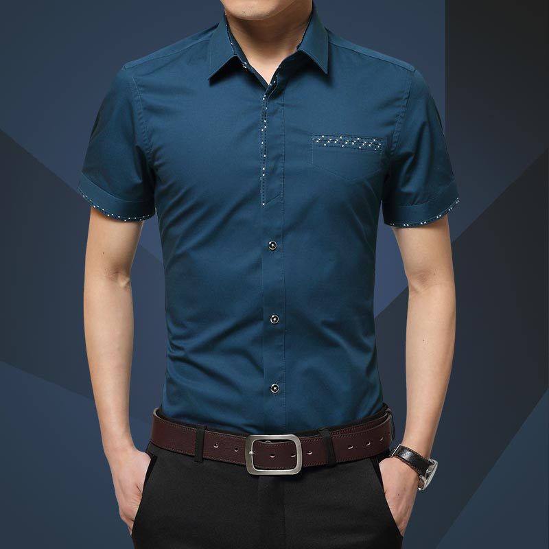 Men Half-sleeve Business Shirts