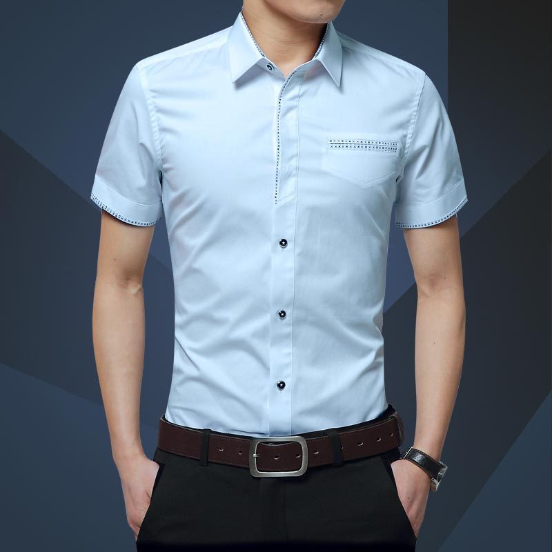 Men Half-sleeve Business Shirts