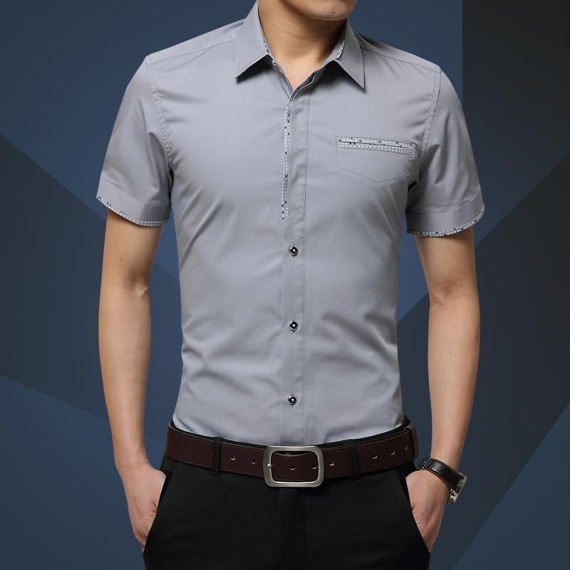 Men Half-sleeve Business Shirts