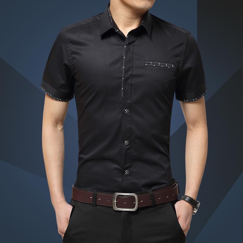 Men Half-sleeve Business Shirts