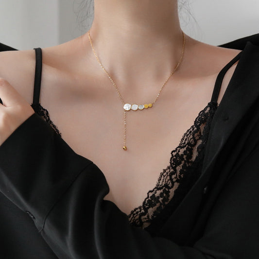 Collier pour femme galvanisé géométrique