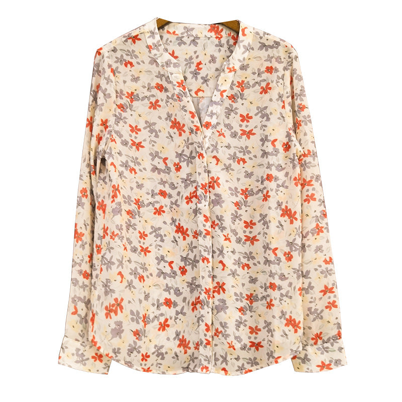 Retro Design Floral Niche Tops & Blouses