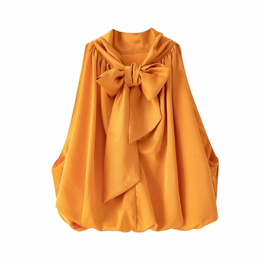 Blouses de dames de culture orange