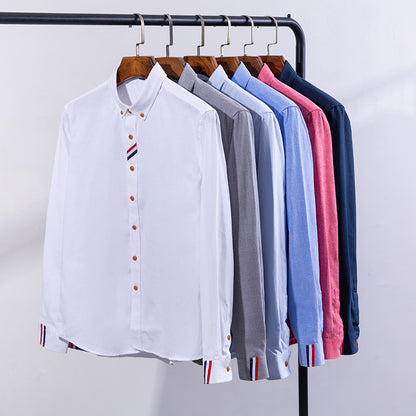 Men Summer Business Woven Shirts