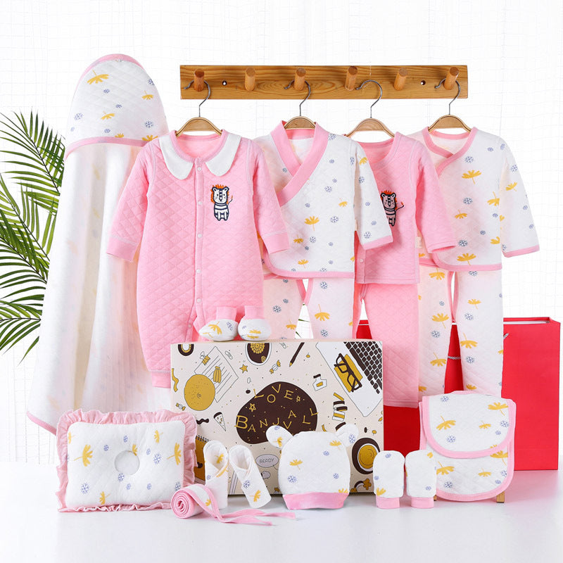 Winter-Neugeborenen-Geschenkbox-Baby-Tuch-Set