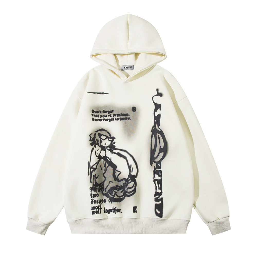 Men's Printed Korean Hoodies