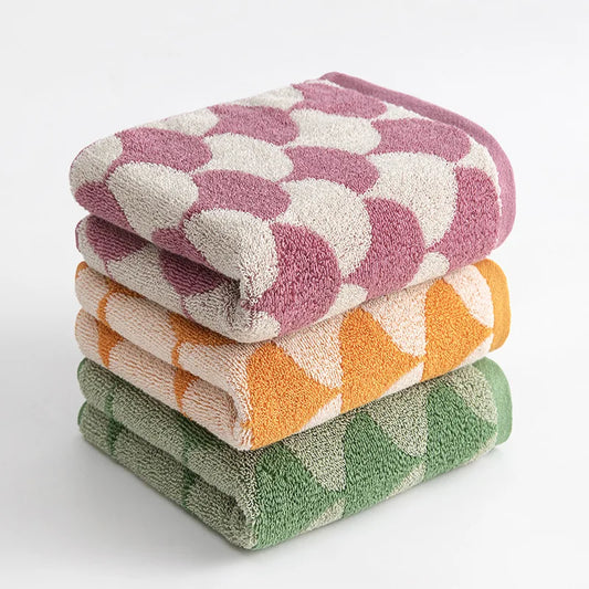 1pc Soft Absorbent Cotton Face Towel