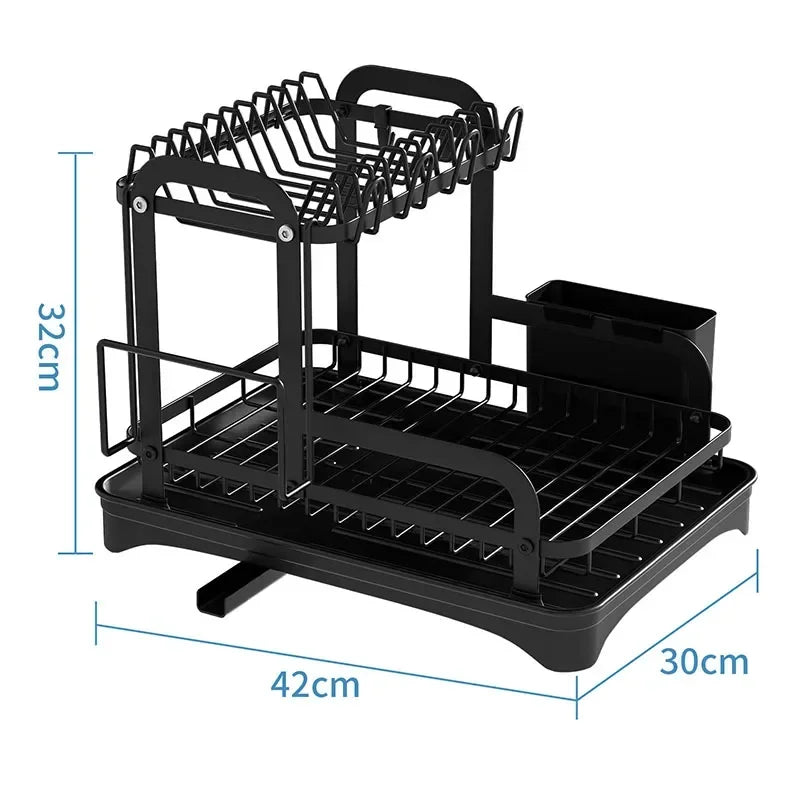 2-Tier Rust-Proof Dish Drying Rack