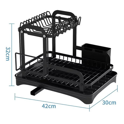 2-Tier Rust-Proof Dish Drying Rack