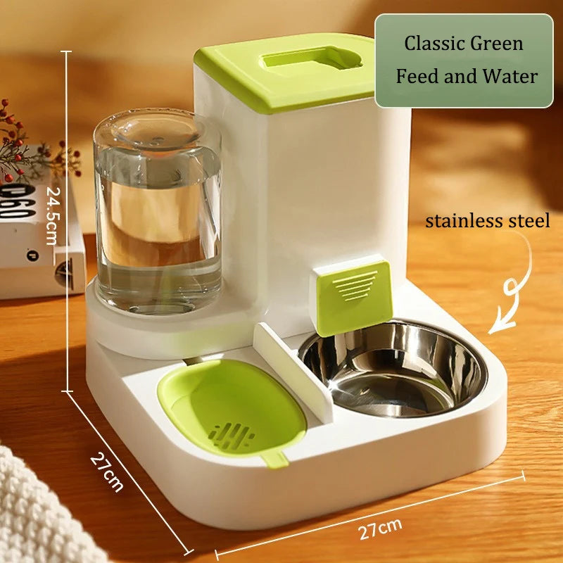 2-in-1 Automatic Cat Feeding Water Dispenser