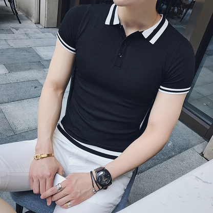 Short Sleeve Thin Polo Shirt, Thin Polo Shirt