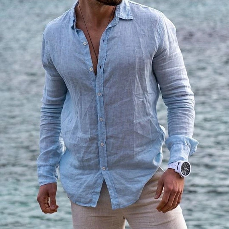 Men's Long-sleeve Beachwear Shirts