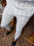White Large Plaid