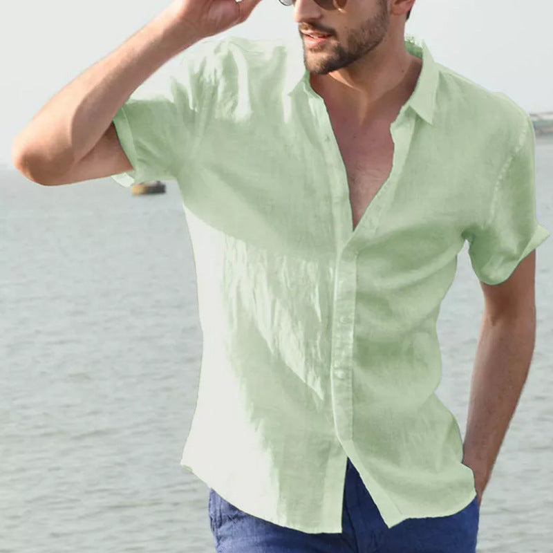 Cotton Short Sleeve Casual Shirt