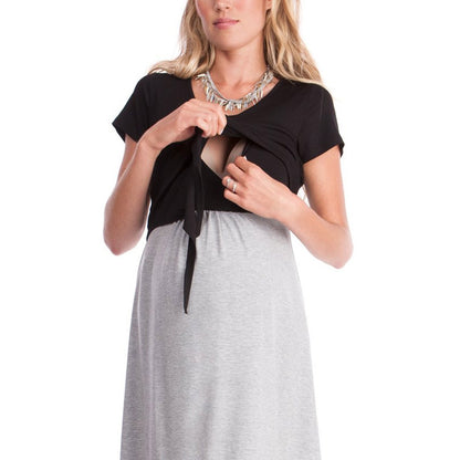 black maternity dress