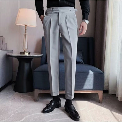 Pantalon de costume de tenue de soirée d'affaires de style britannique