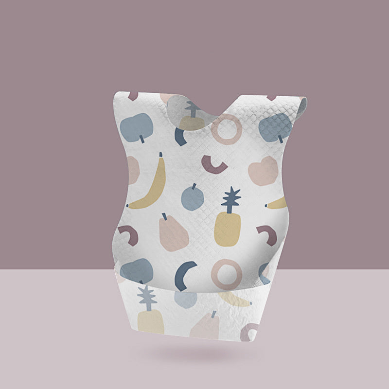 Bavoirs jetables pour bébé avec poche de riz et serviette de salive