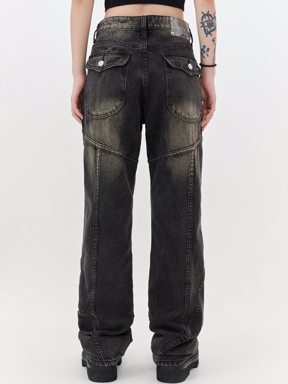 Unisex Micro-elastic Loose Jeans
