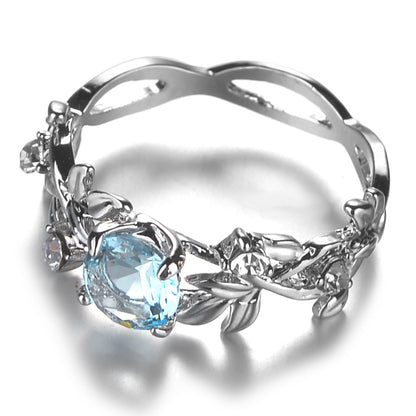 leaf ring diamond