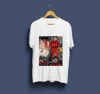 Round Neck Cartoon Print Short Sleeve Men's T Shirts