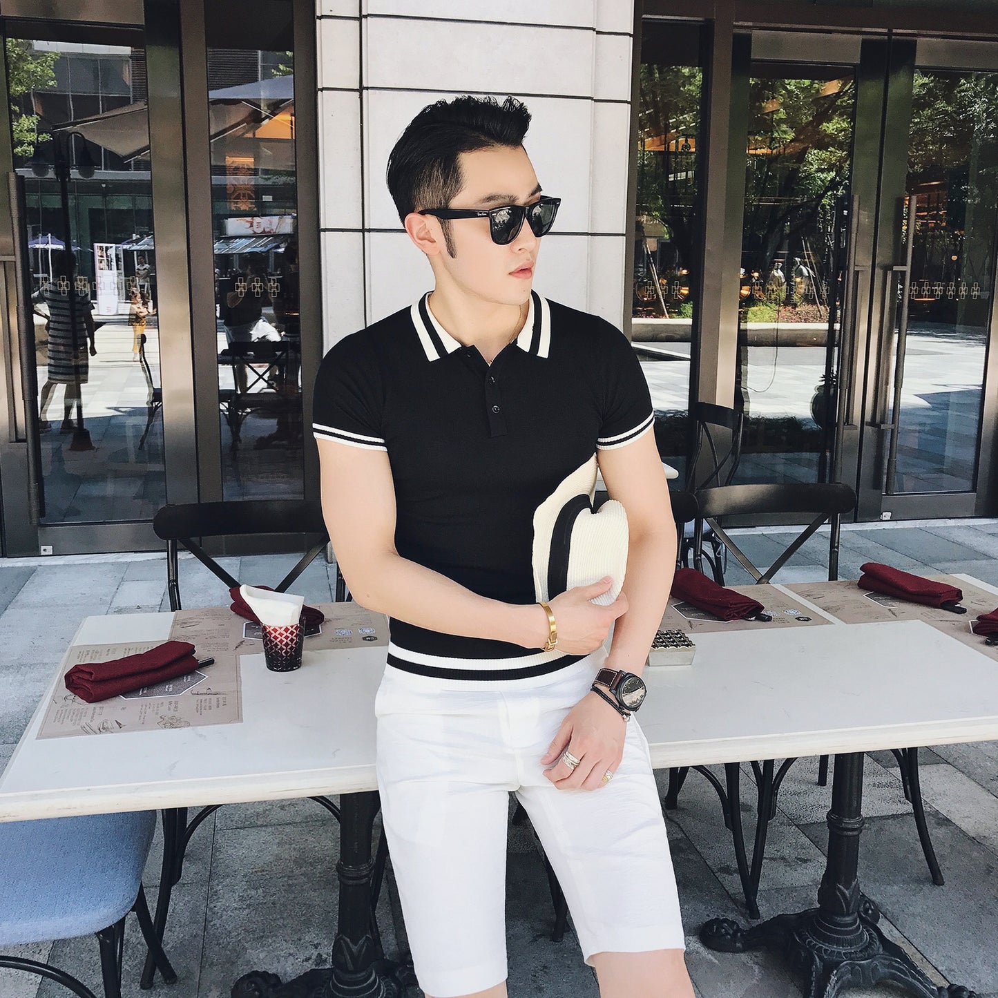 Summer Short Sleeve Thin Polo Shirt