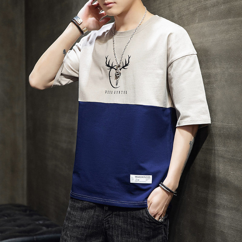 Loose Casual Half Sleeve Men T-shirts